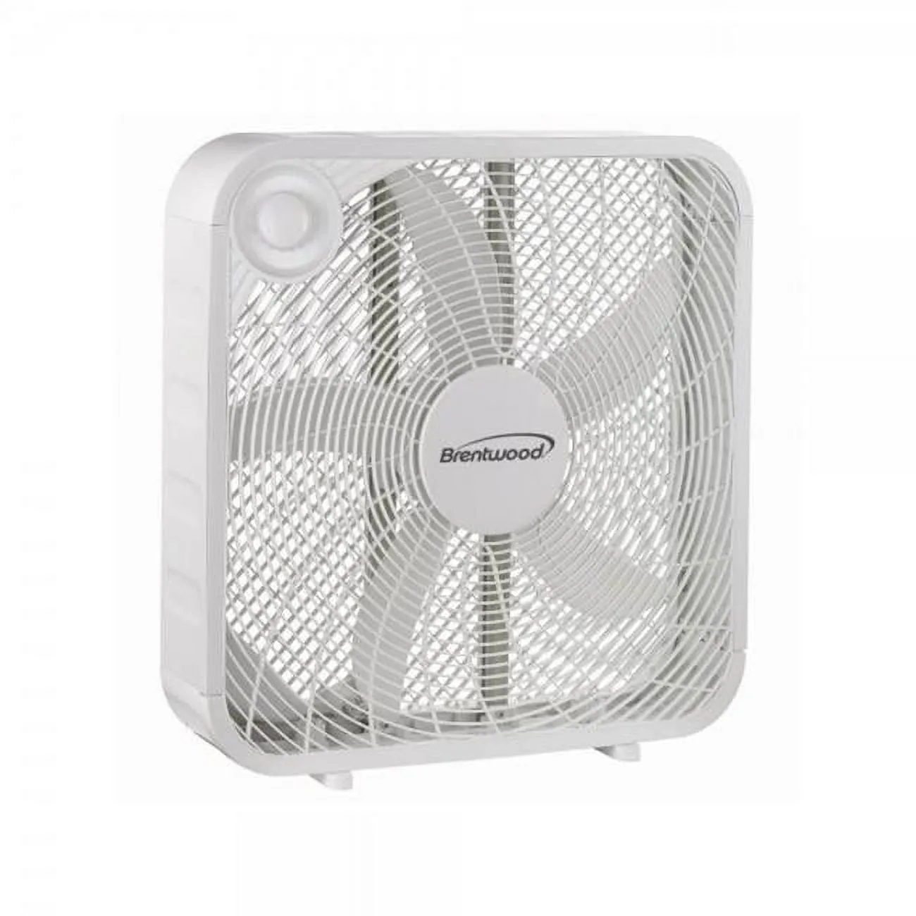 20 in. Slim Compact 3 Speed High Velocity 5 Blade Box Fan, White