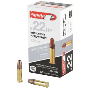 Aguila 22lr Intercpt 40gr Hp 50-5000