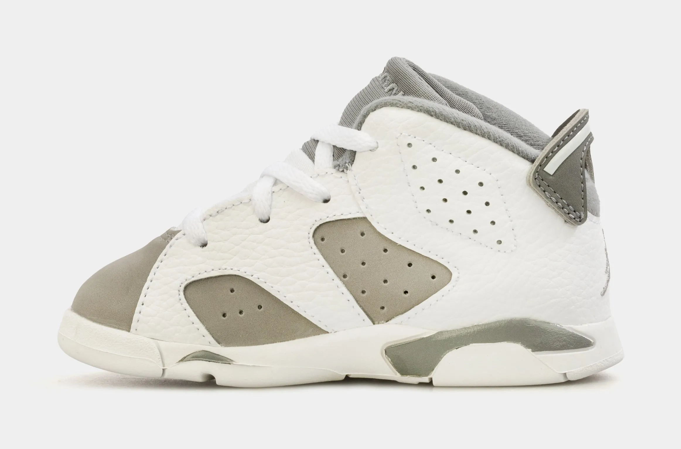 Air Jordan 6 Retro Cool Grey Infant Toddler Lifestyle Shoes (White/Grey)