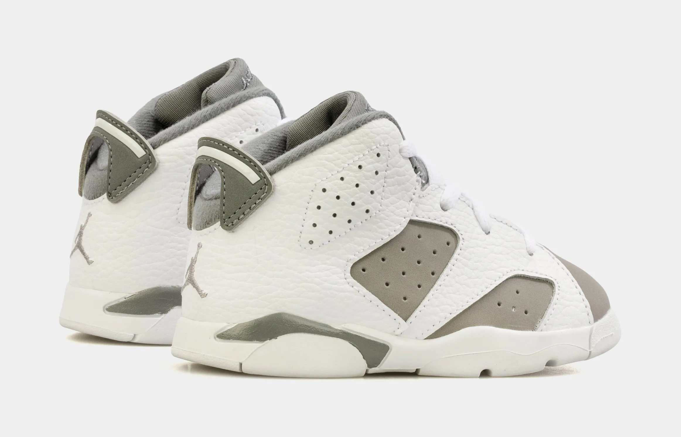 Air Jordan 6 Retro Cool Grey Infant Toddler Lifestyle Shoes (White/Grey)