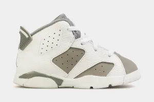 Air Jordan 6 Retro Cool Grey Infant Toddler Lifestyle Shoes (White/Grey)