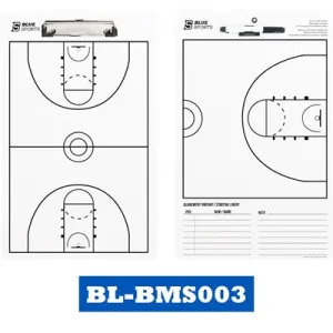 Blue Sports Deluxe Basketball Coach's Board