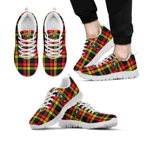 Buchanan Modern Tartan Sneakers with Family Crest