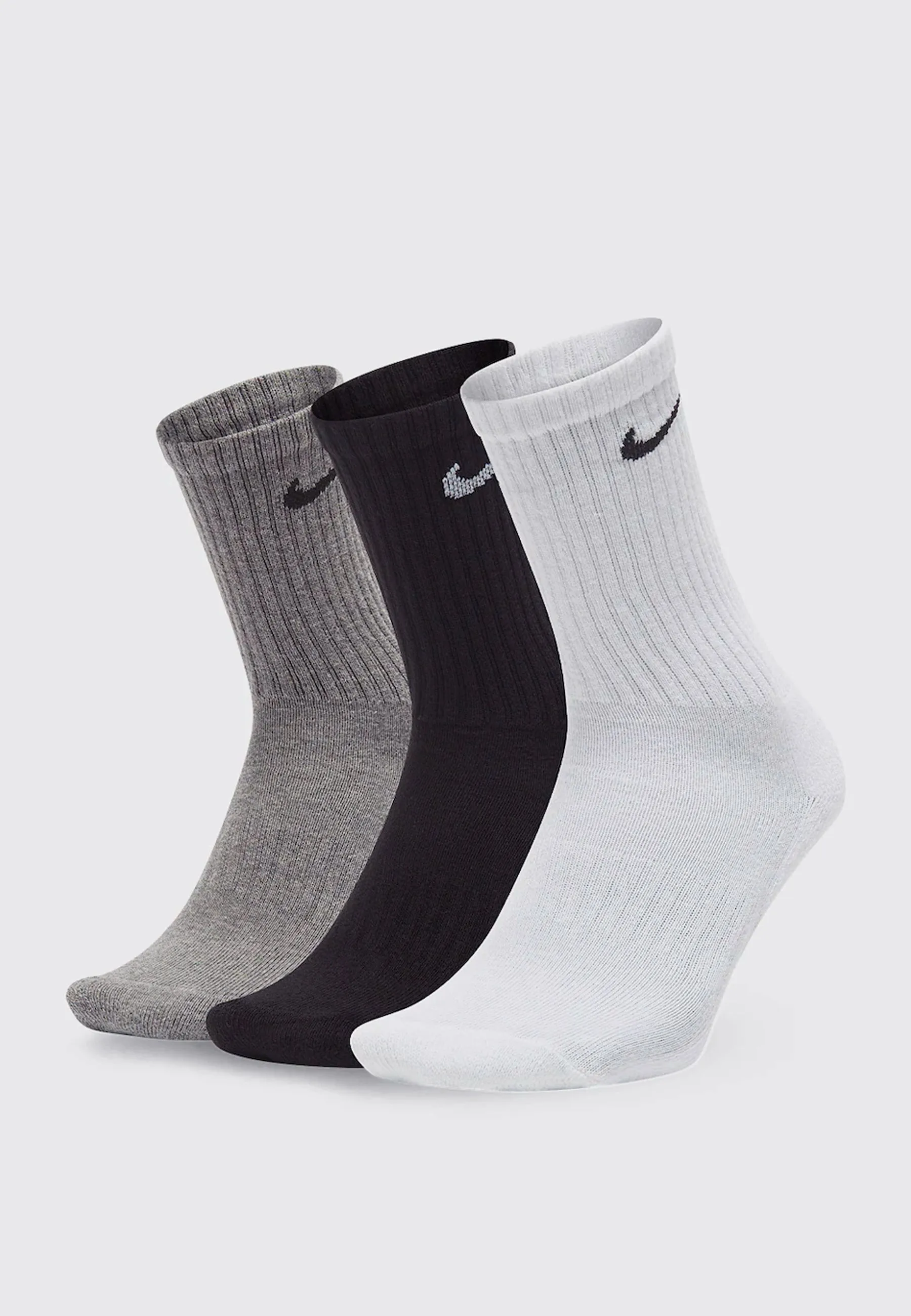 Everyday Socks 3 Pack - White/Black/Grey