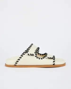 Fontelina Footbed Off White / Black Trim