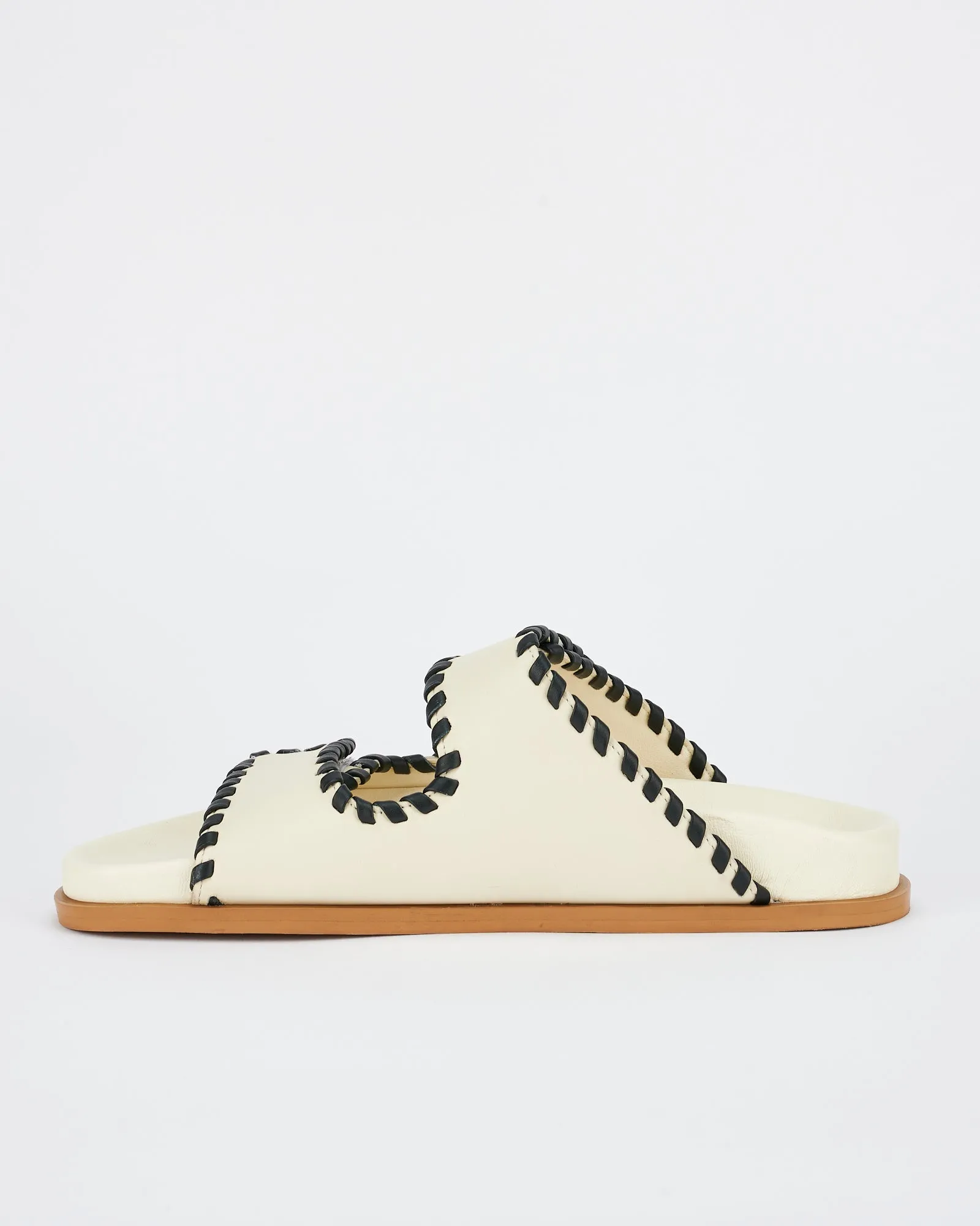 Fontelina Footbed Off White / Black Trim