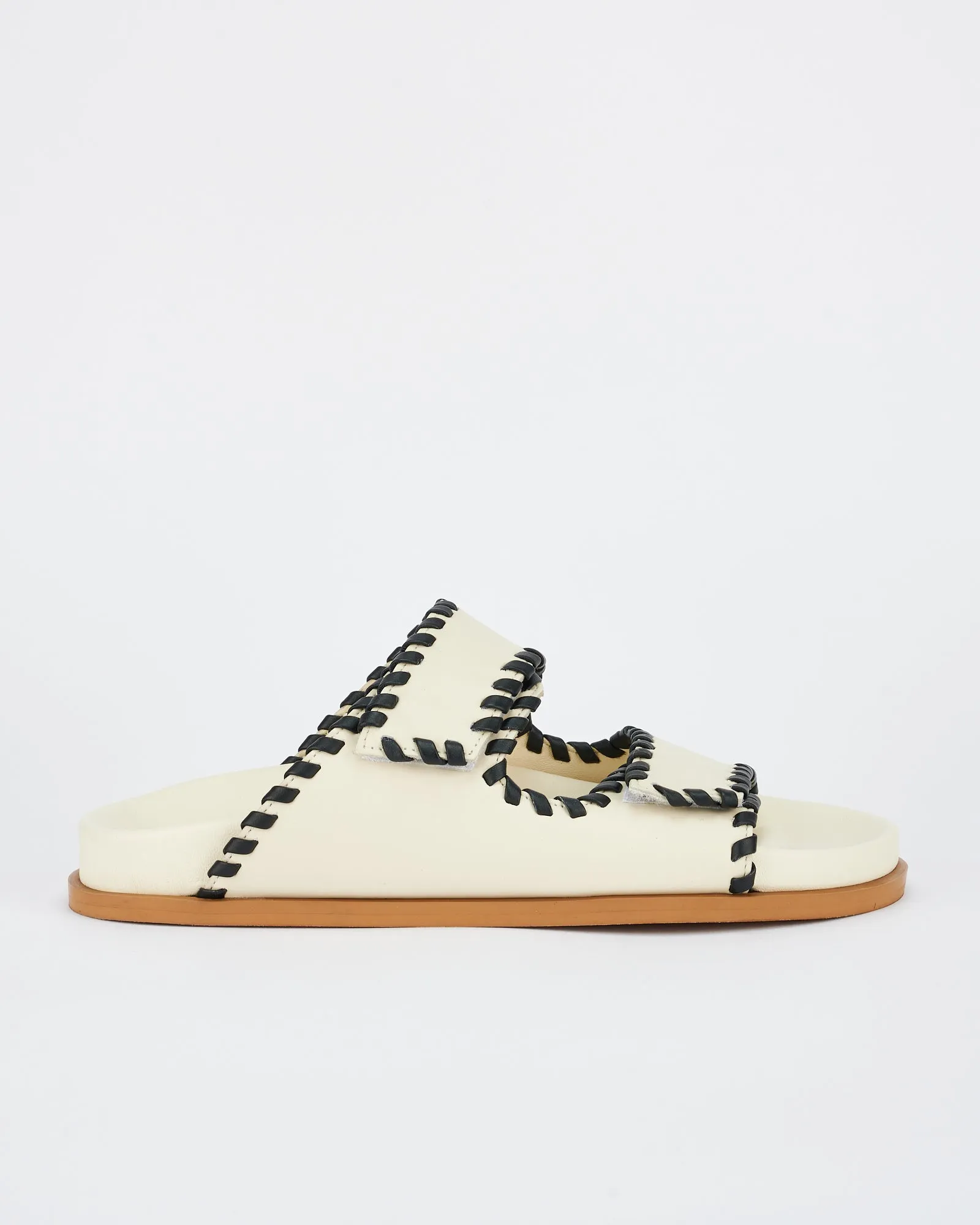 Fontelina Footbed Off White / Black Trim