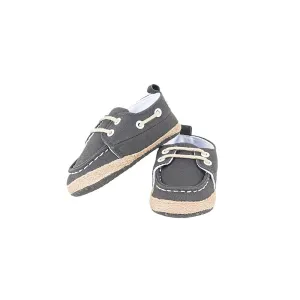 Formal Grey Baby Boat Shoes