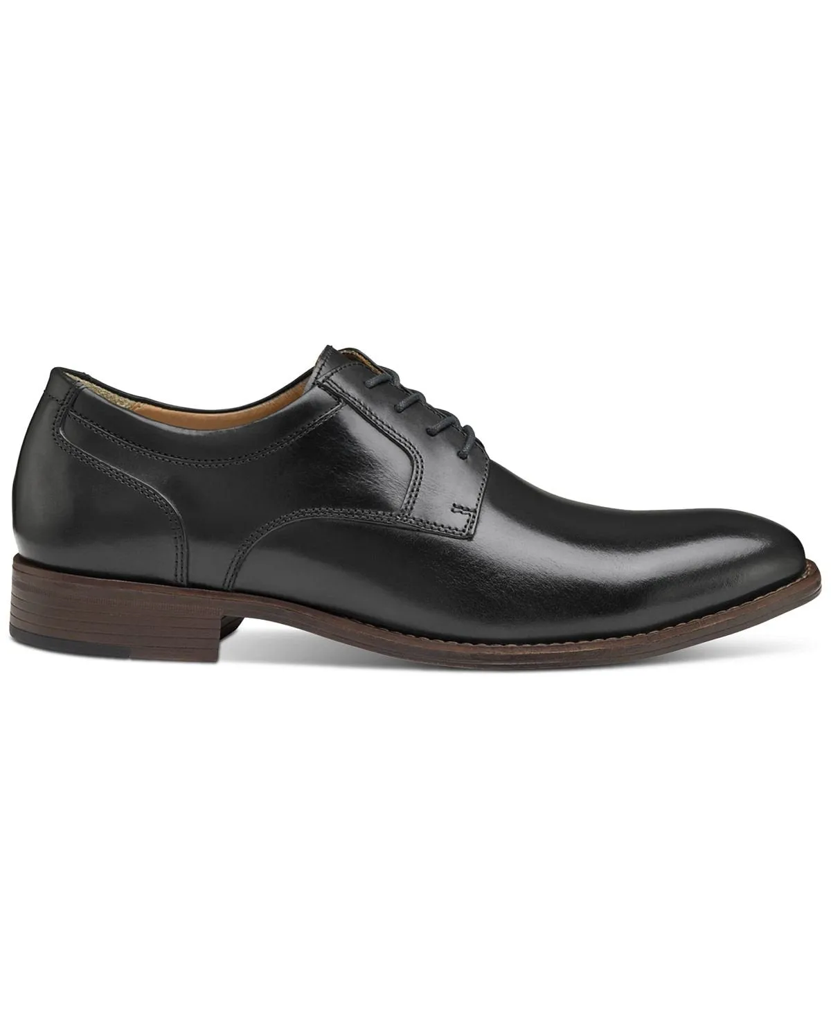 Johnston & Murphy Men's Plain Toe Lewis Dress Shoes, Black