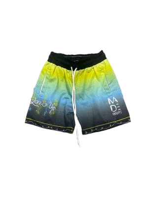 LACE em up gradient shorts