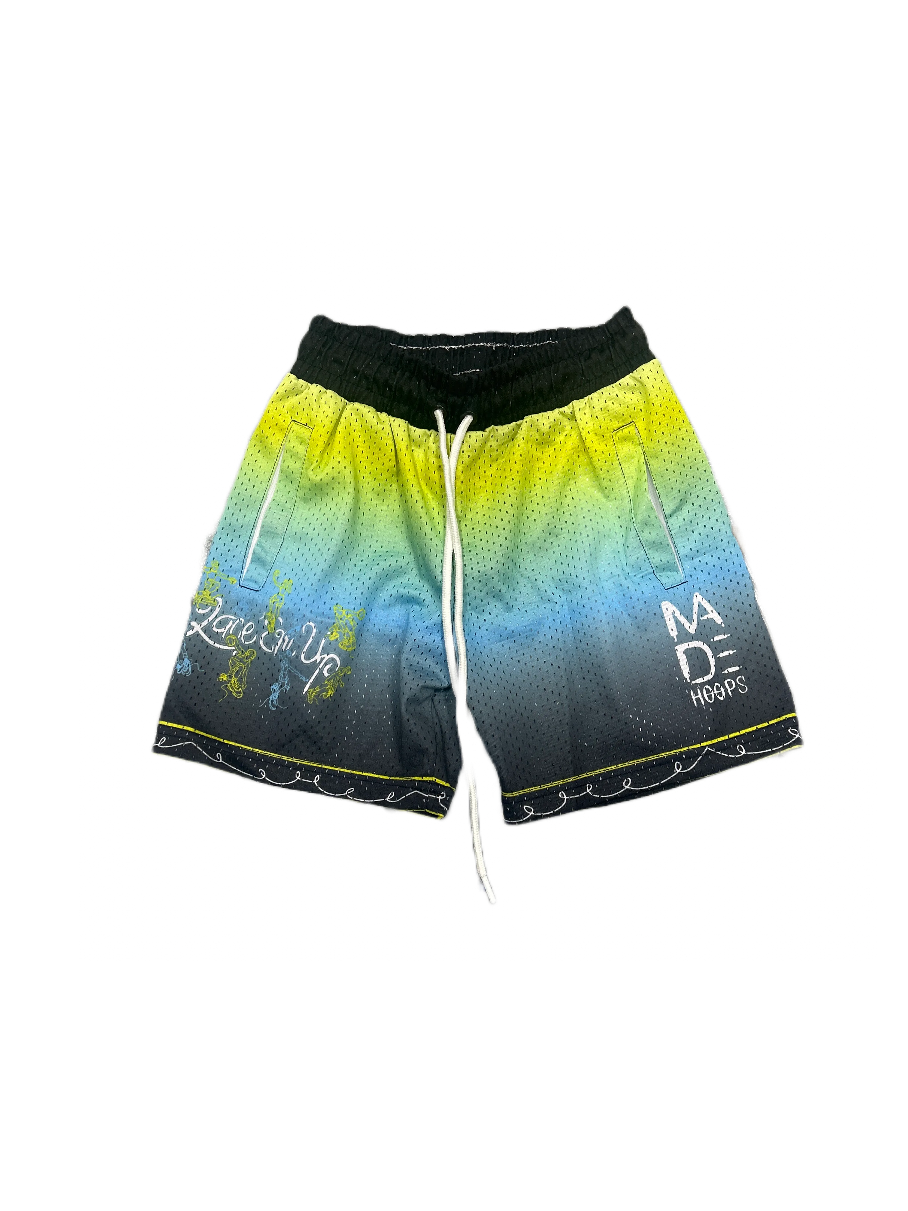 LACE em up gradient shorts