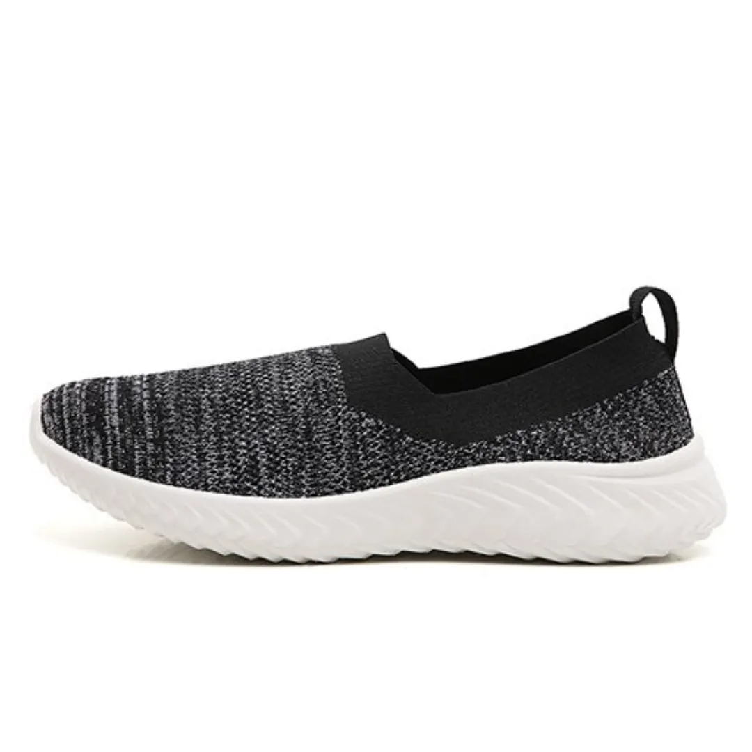 Luar Women's  Slip-On Walking Black Shoes