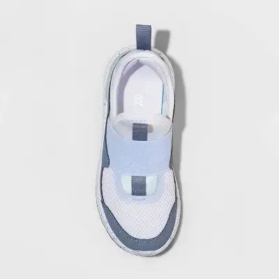 Open Box - All In Motion Kids Slip-On Casual Sneakers Non-Marking Sole Stretchy Band