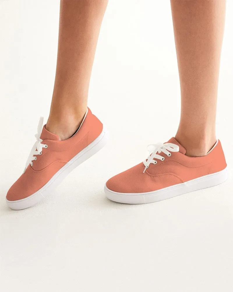 Pastel Red Women's Canvas Sneakers | Women's | Bright Pastel Red | C0M60Y60K0