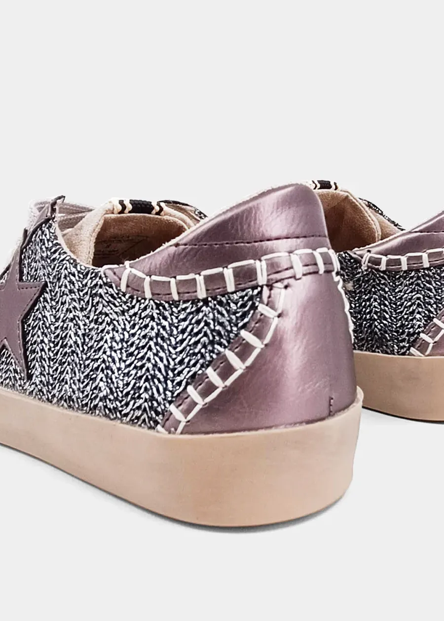 Paula Pewter Woven Sneaker