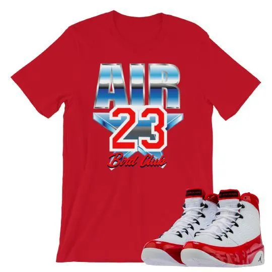 Retro 9 "Gym Red" Sneaker Shirt All Star