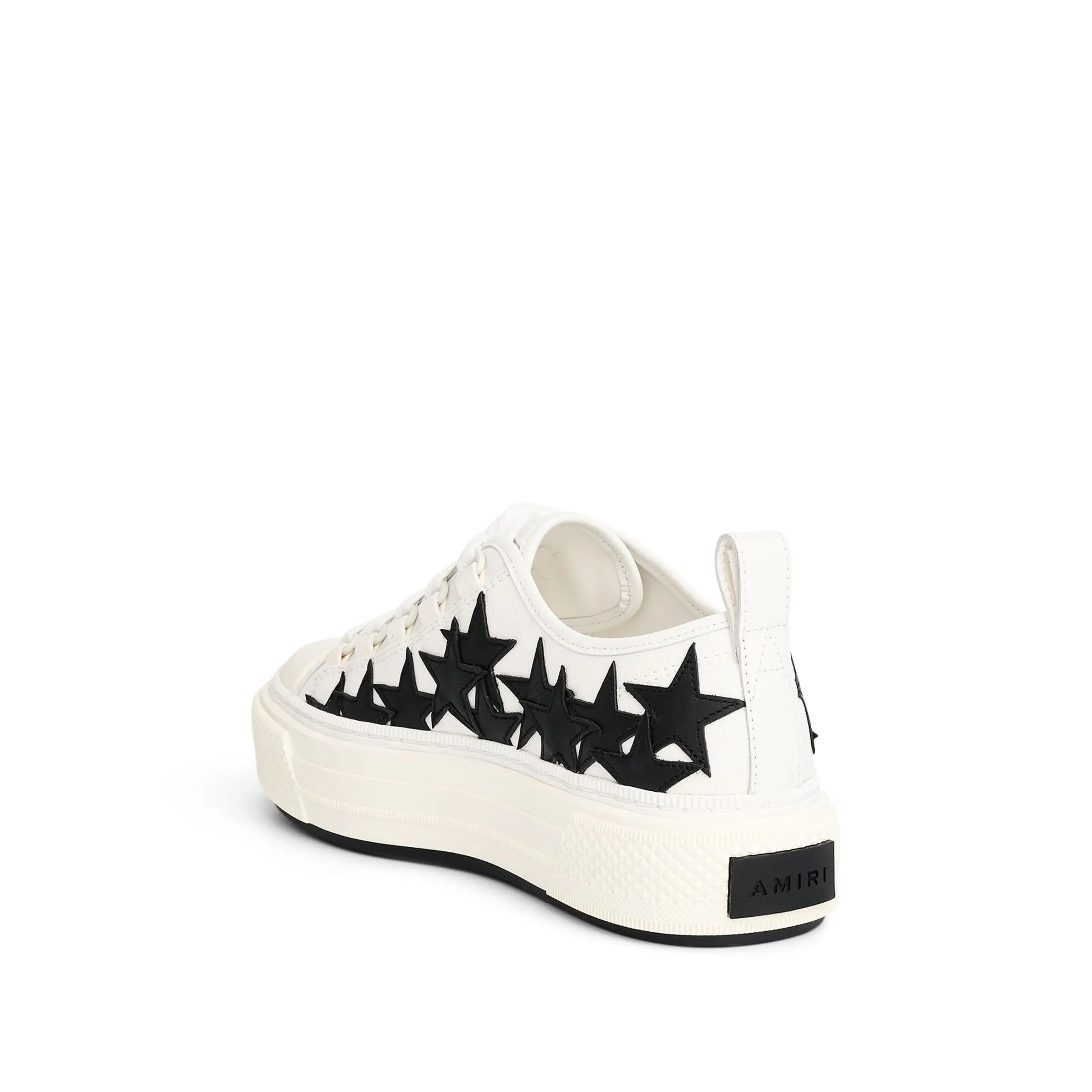 Stars Court Low Sneaker in White/Black