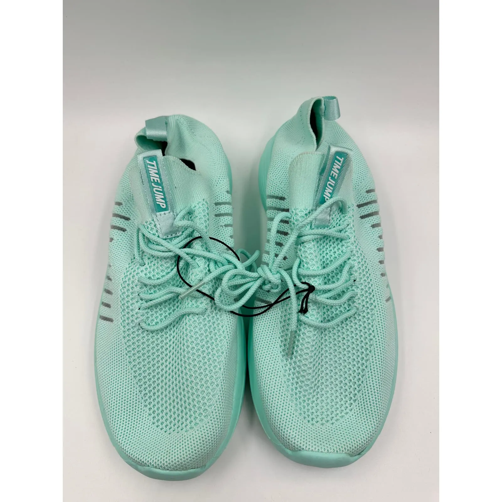 Women's size 9, All Mint Green Knit Casual Slip-on Tied Casual Sneakers