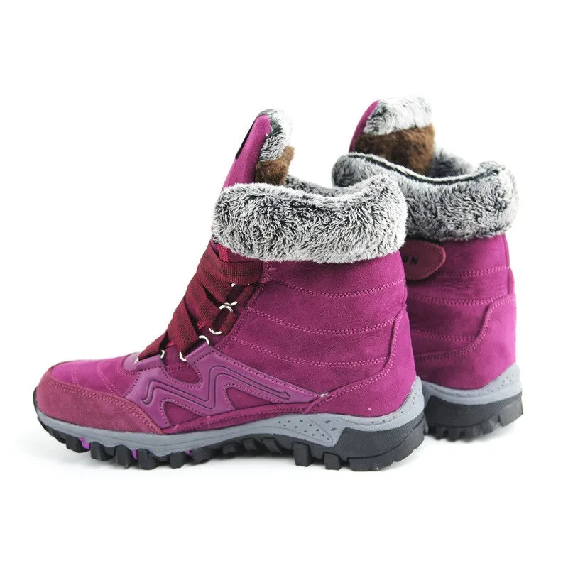 Women's winter thermal villi anti-skid high top boots CL