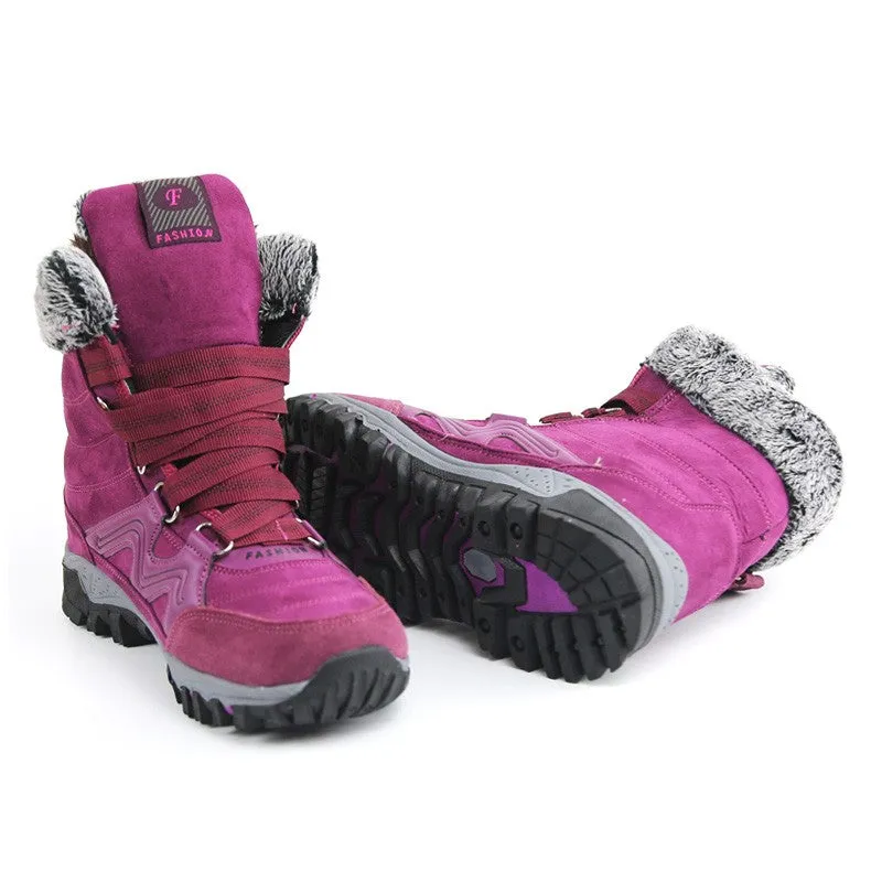 Women's winter thermal villi anti-skid high top boots CL