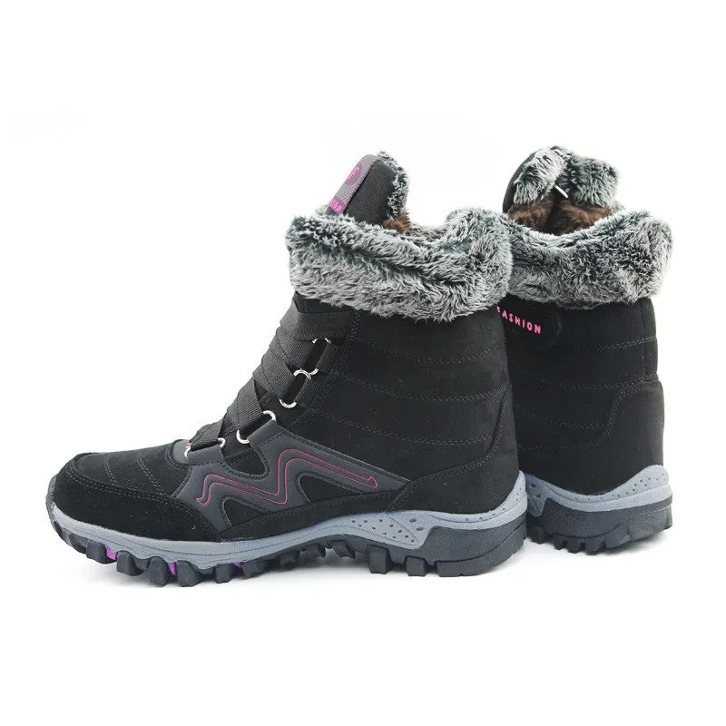 Women's winter thermal villi anti-skid high top boots CL