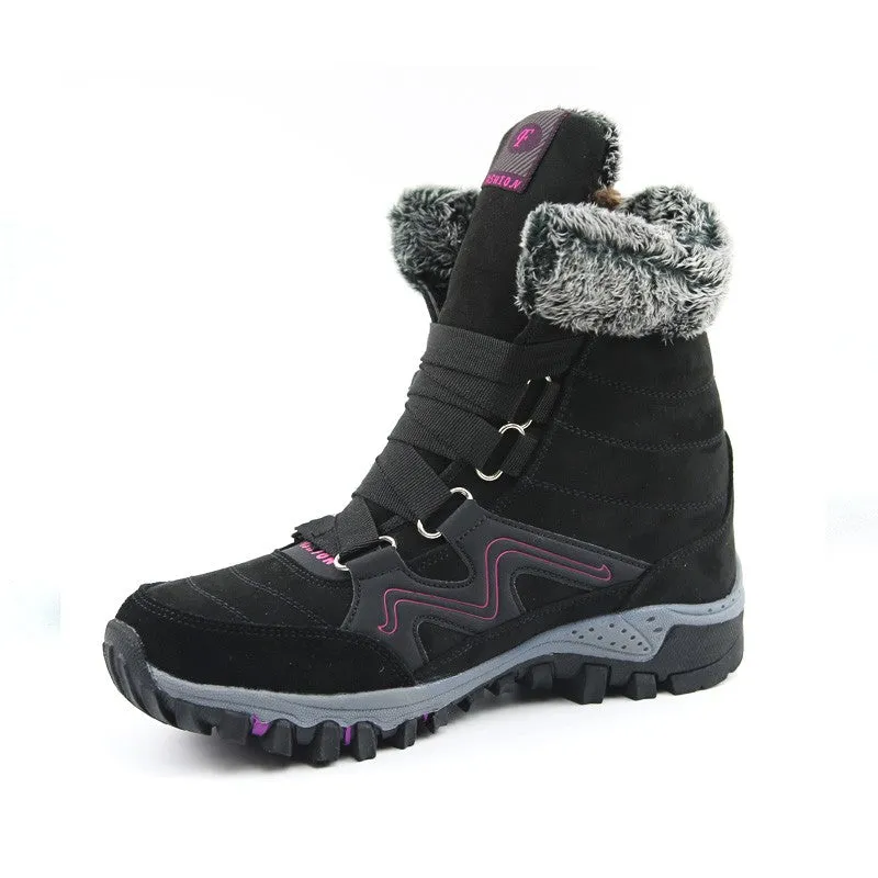 Women's winter thermal villi anti-skid high top boots CL